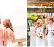 WNBA Chicago Sky Twitter account congratulates players Courtney Vandersloot and Alexandria Quigley on their marriage.