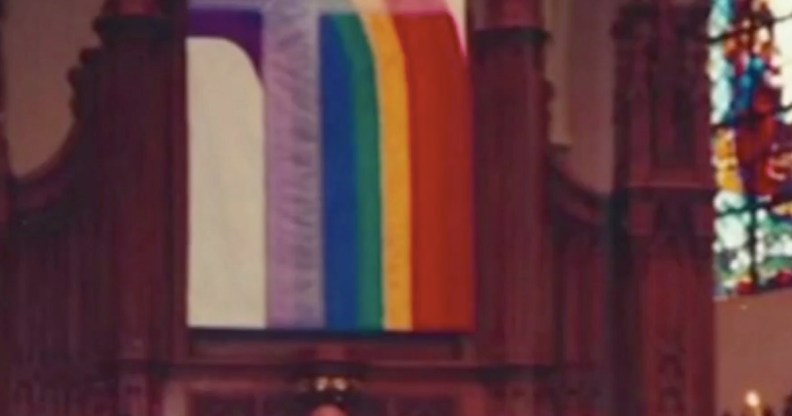 Catholic priest who burned rainbow flag 'removed from church