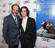 HOLLYWOOD, CA - NOVEMBER 10: Luca Guadagnino (L) and Timothee Chalamet attend the screening of "Call Me By Your Name" at AFI FEST 2017 Presented By Audi at TCL Chinese Theatre on November 10, 2017 in Hollywood, California. (Photo by Michael Kovac/Getty Images for AFI)