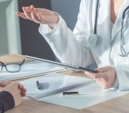 A doctor giving the uncomfortable news (stevanovicigor)