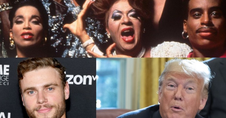 President Donald Trump, Gus Kenworthy and some queens from iconic film Paris is Burning