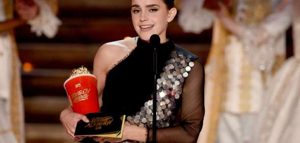 Emma Watson accepts Best Actor in a Movie at the MTV Awards