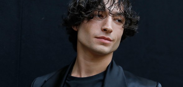 Ezra Miller attends the Vivienne Westwood show during London Fashion Week