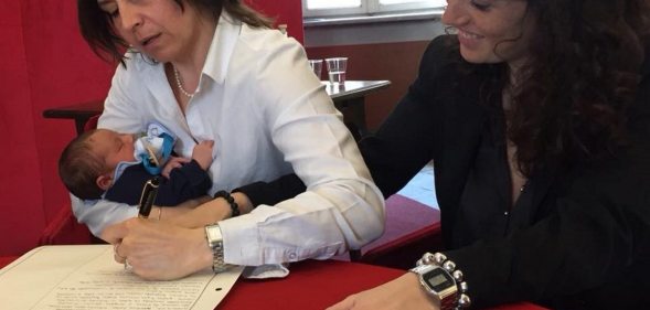 A lesbian couple made LGBT+ history in 2018 becoming the first to have both names on their child's birth certificate.