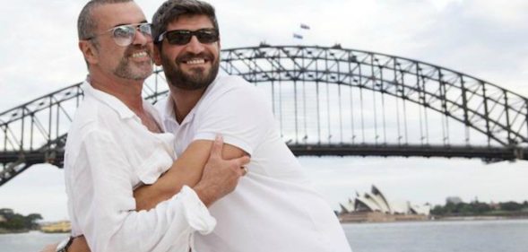 Fadi Fawaz with his boyfriend George Michael