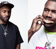 Frank Ocean eating a slice of grapefruit