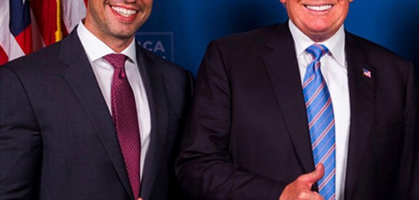 Bryan Eure poses with President Donald Trump