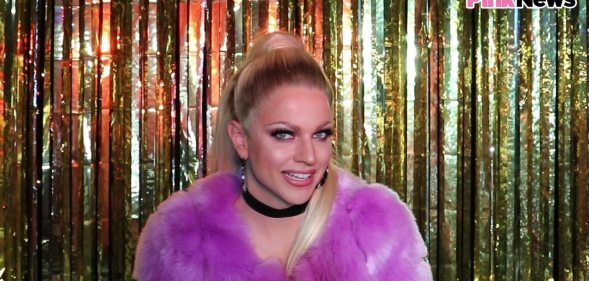 Courtney Act, who identifies as genderfluid