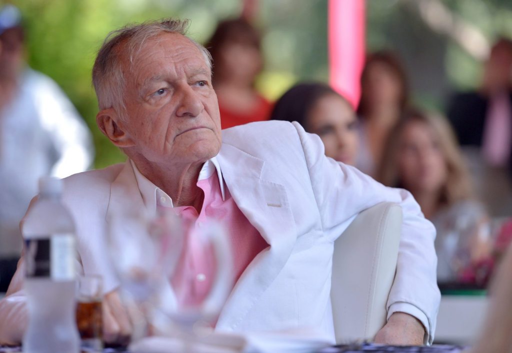 Hugh Hefner attends Playboy's 2013 Playmate Of The Year lunch