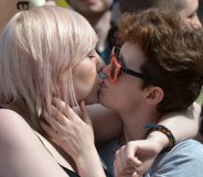 Ireland lesbians kiss