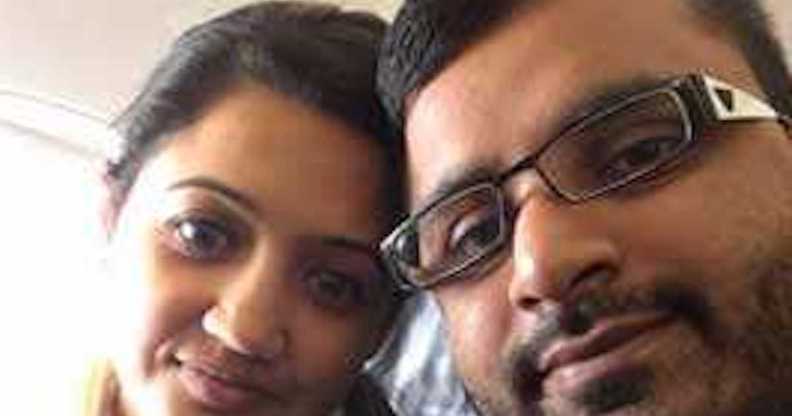 Defendant Mitesh Patel with his now deceased wife Jessica Patel