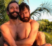 Jonathan Van Ness and Wilco Froneman before the pair split up late in 2018