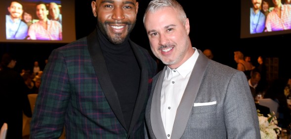 Karamo Brown and Ian Jordan attend Family Equality Council's Impact Awards at The Globe Theatre
