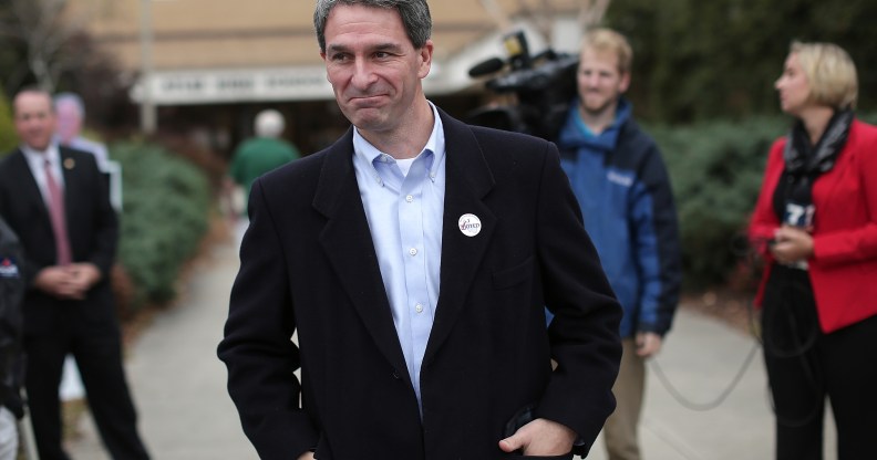 Ken Cuccinelli with his hands in his pockets