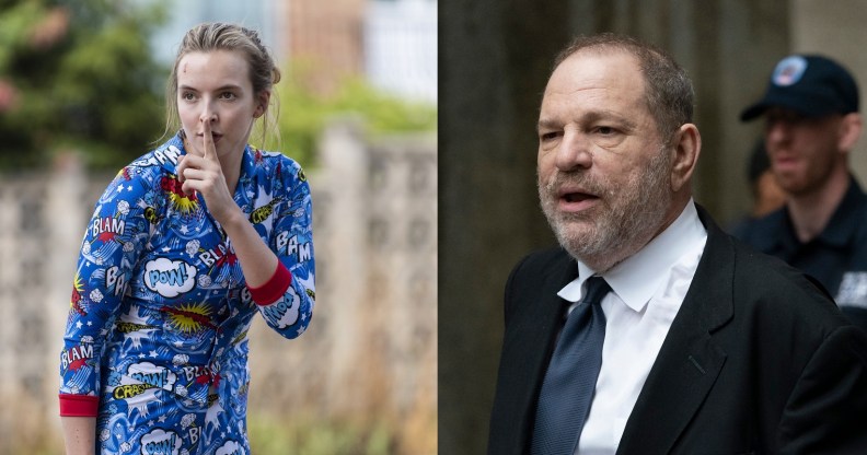 Killing Eve star Jodie Comer as Villanelle, and disgraced Hollywood mogul Harvey Weinstein