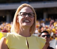 Democratic US Senator Kyrsten Sinema