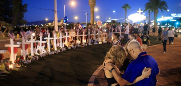 Memorial for the Las Vegas shooting (Drew Angerer/Getty Images)