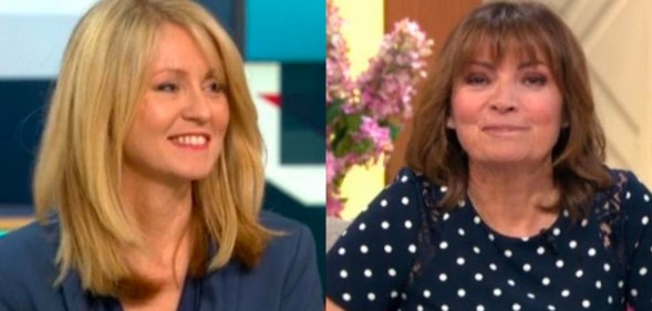 Esther McVey and Lorraine Kelly on Good Morning Britain.