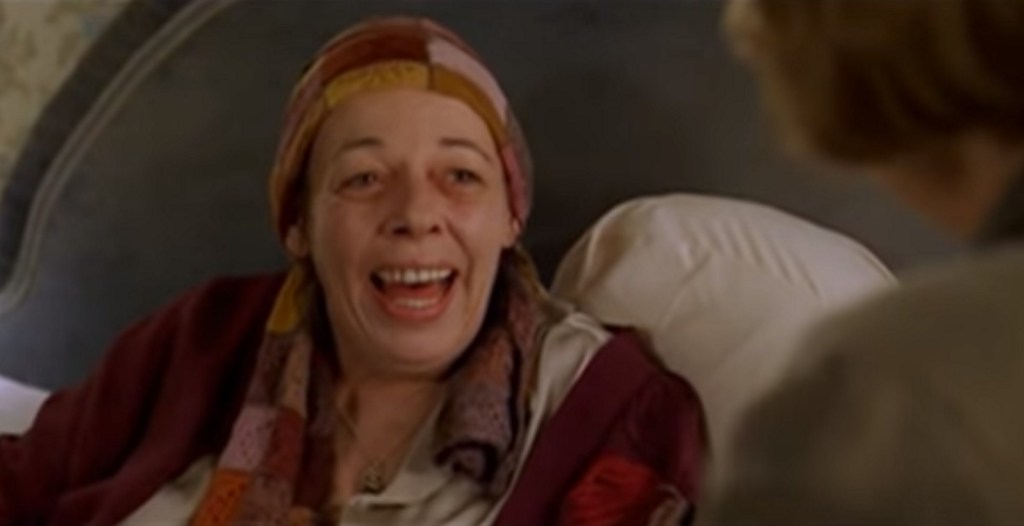 Frances de la Tour as lesbian character Geraldine in Love Actually