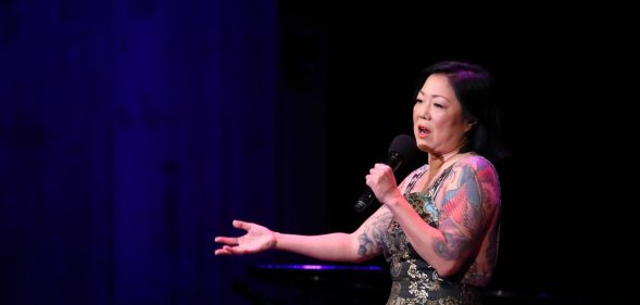 WASHINGTON, DC - JUNE 05: Margaret Cho performs on stage during the National Night Of Laughter And Song event hosted by David Lynch Foundation at the John F. Kennedy Center for the Performing Arts on June 5, 2017 in Washington, DC. (Photo by Tasos Katopodis/Getty Images for David Lynch Foundation)