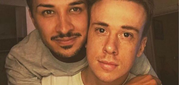 Martyn Hett and boyfriend Russell Hayward