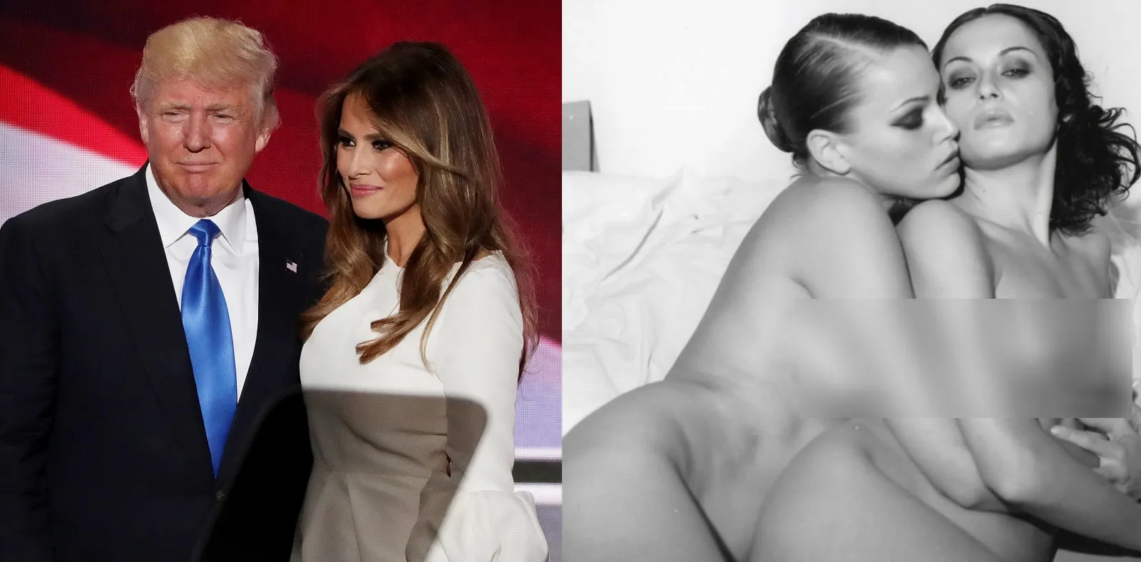 Tabloid digs up Melania Trumps lesbian photoshoot for mens magazine PinkNews image