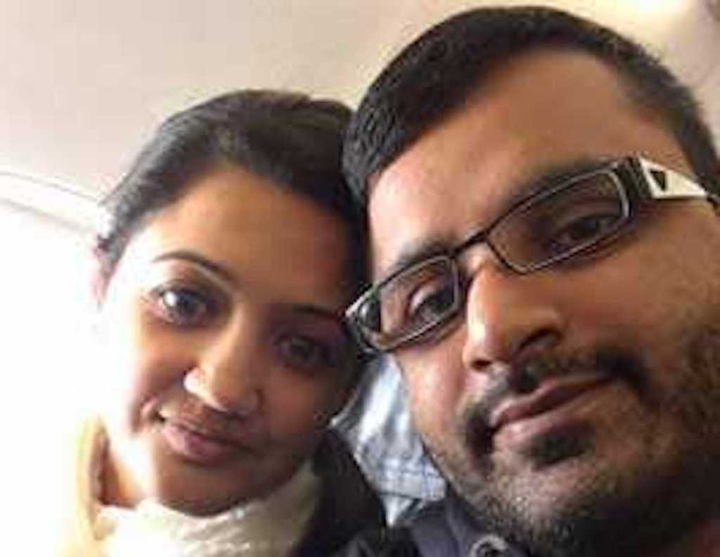 Mitesh Patel (right) and his wife Jessica Patel (left), who he murdered