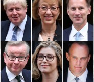 Boris Johnson, Andrea Leadsom, Jeremy Hunt, Dominic Raab, Penny Mordaunt and Michael Gove