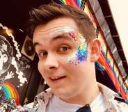 Nick Hurley, gay man who threw glitter at a driver who called him a "faggot".