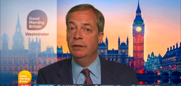 Brexit Party leader Nigel Farage defended Ann Widdecombe's comments
