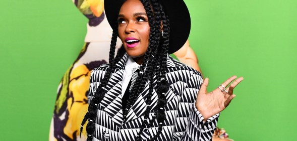 Janelle Monáe attends Universal Pictures And DreamWorks Pictures' premiere of "Welcome To Marwen" at ArcLight Hollywood on December 10, 2018