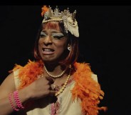 An actor plays Marsha P Johnson in the Pride Jubilee video.
