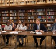 Prince Harry at roundtable discussion on HIV and Aids in London