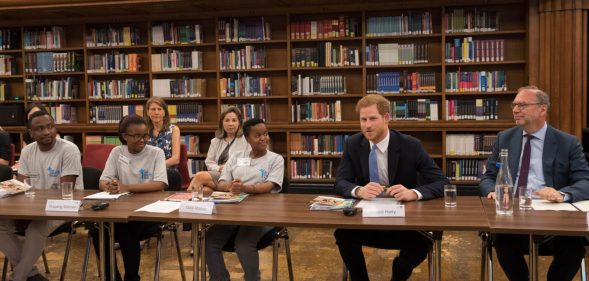 Prince Harry at roundtable discussion on HIV and Aids in London