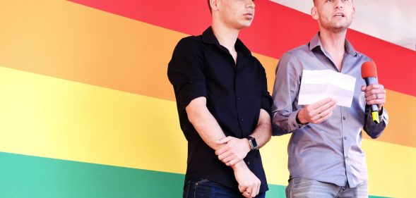 Ronnie (L) and Jasper Sewratan-Vernes (PIROSCHKA VAN DE WOUW/AFP/Getty Images)