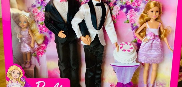 The same-sex Ken pairing which Matt Jacobi and his partner Nick Caprio made for Jacobi's niece
