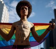 LGBT members from all over Brazil attended pride last Sunday, in Sao Paulo, Brazil (MIGUEL SCHINCARIOL/AFP/Getty Images)