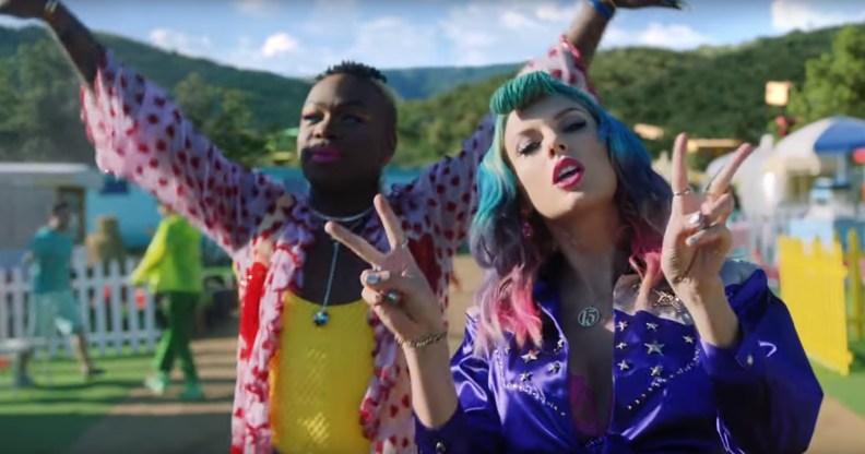 Todrick Hall and Taylor Swift in 'You Need to Calm Down'