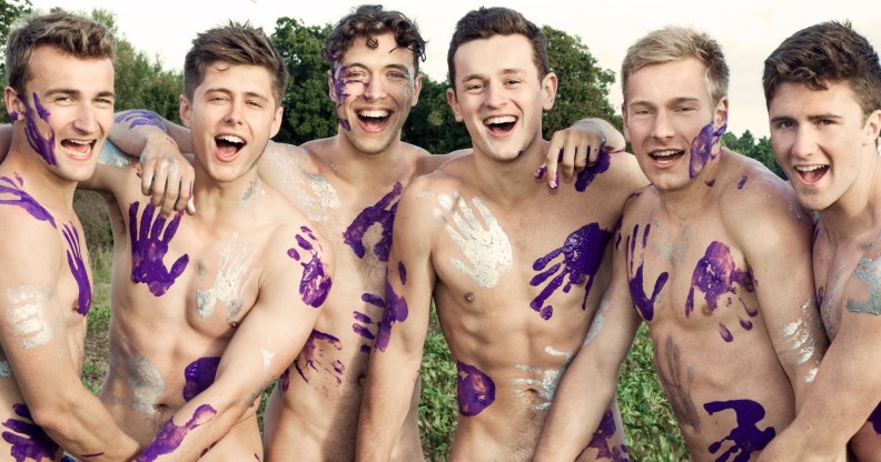 The picture the Warwick Rowers nudes used to illustrate a post celebrating Human Rights Day, which Instagram deleted.
