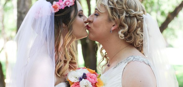 Pride brides wedding photos viral