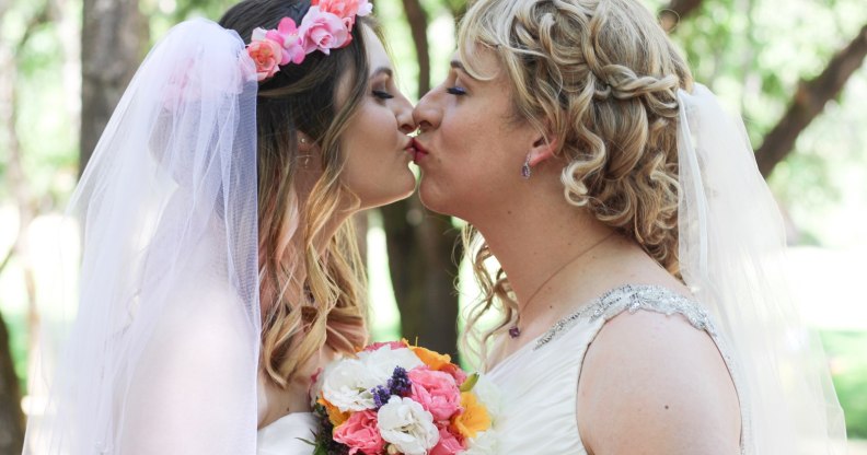 Pride brides wedding photos viral