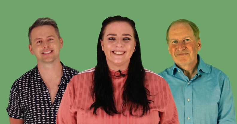 Jack, Amy and Nigel speak to PinkNews about Pride