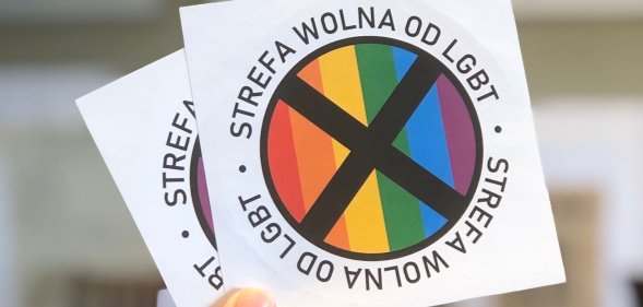 LGBT free zone stickers