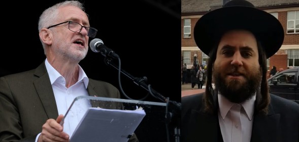 Labour leader Jeremy Corbyn is under fire over the meeting with Shraga Stern