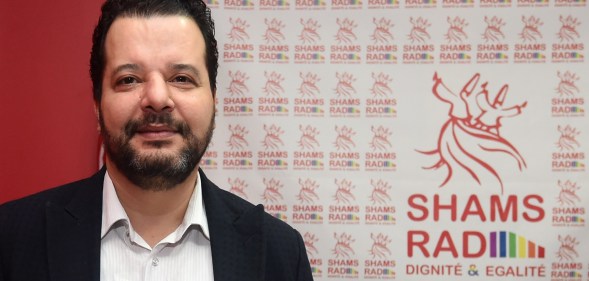 Tunisian lawyer Mounir Baatour, president of Association Shams, which supports the depenalization of homosexuality in Tunisia