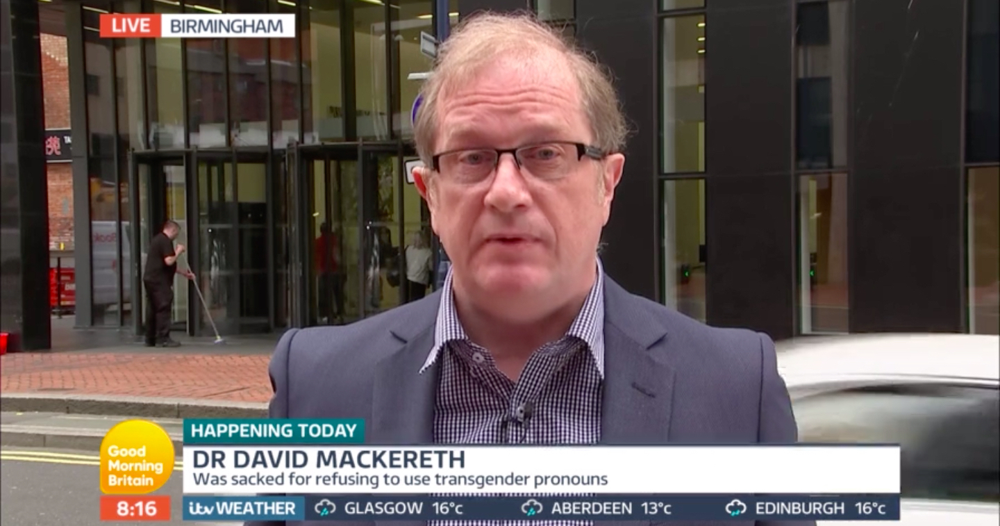 Piers slams 'bigot' doctor who won't use patients' correct pronouns