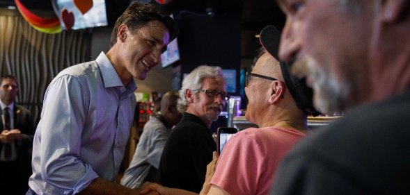 Justin Trudeau makes historic visit to Canadian gay bar
