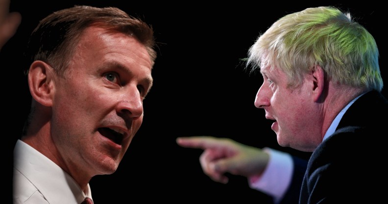 Boris Johnson and Jeremy Hunt