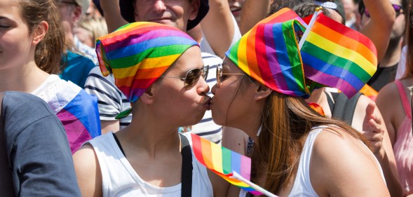 Number of people identifying as lesbian, gay or bi hits record high in UK