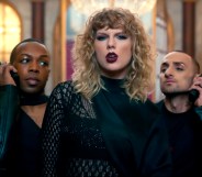 Todrick Hall and Taylor Swift with a dancer